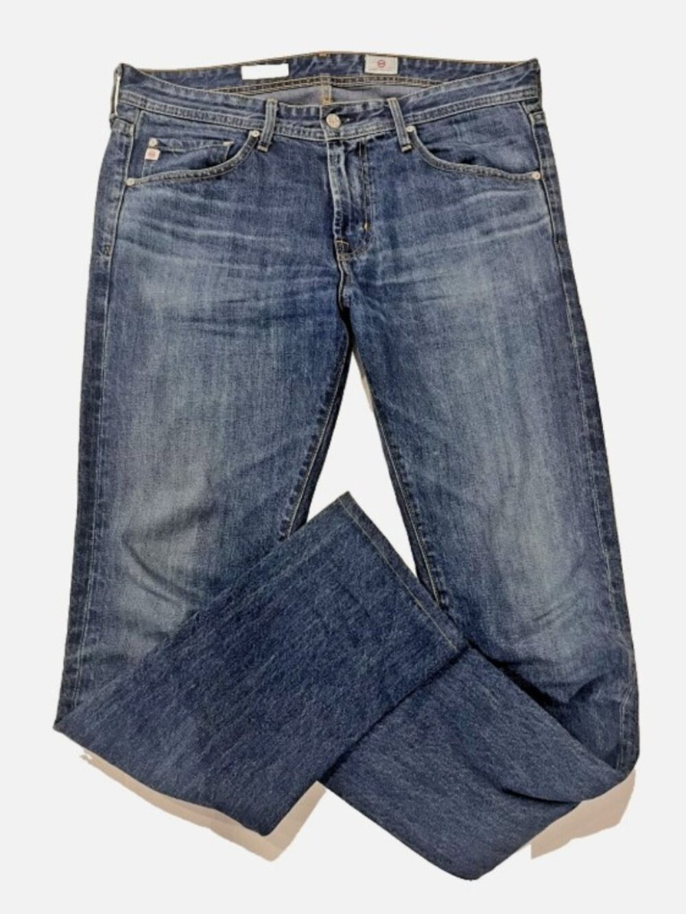 AG Adriano Goldschmied The Graduate Jeans Mens 33x32 Straight Leg Blue Denim USA